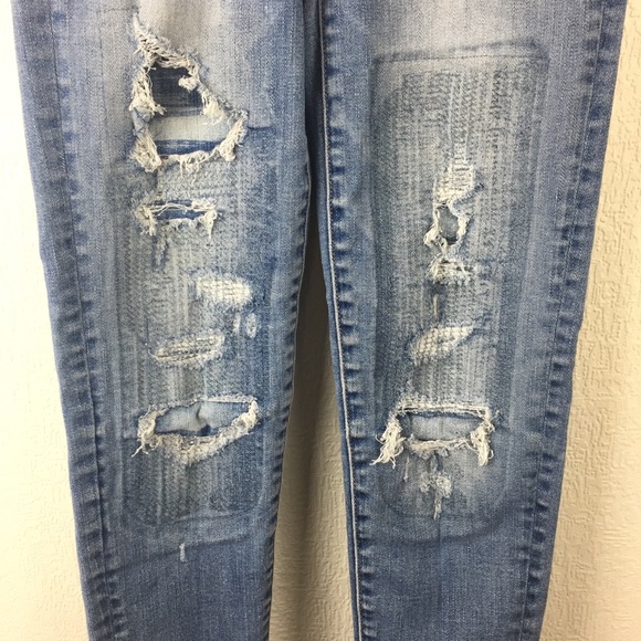 AEO American Eagle Distressed Skinny Jegging 0 - Picture 3 of 8